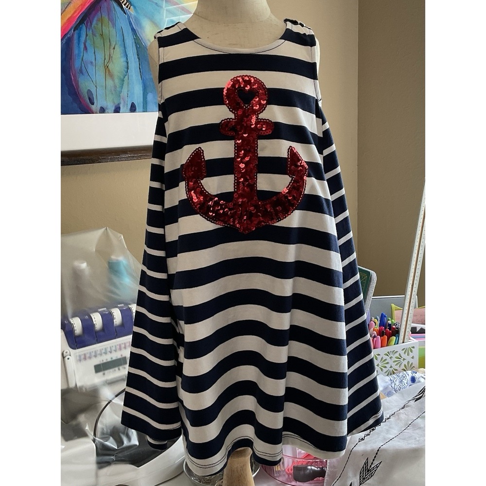 Tommy Bahama Nautical dress Child Sz XS (4) - Picture 4 of 5